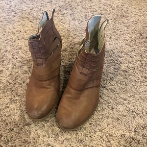 Brown booties